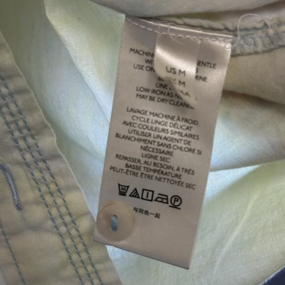 Anthropologie Pilcro The Cate Classic Tie Dye Button Down Shirt Size Medium - Picture 4 of 7